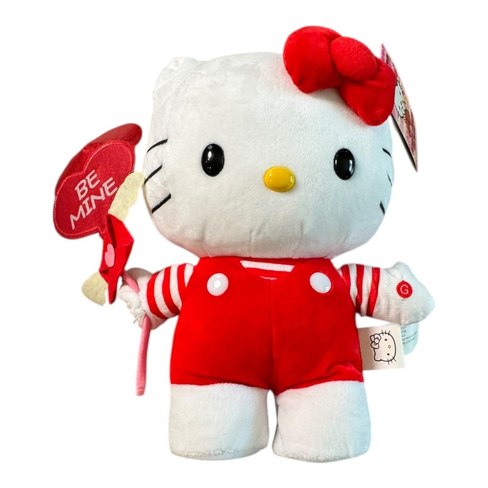 2024 Sanrio Hello Kitty‎ Side Stepper Plush Valentine's Day Gemmy Hearts Be Mine